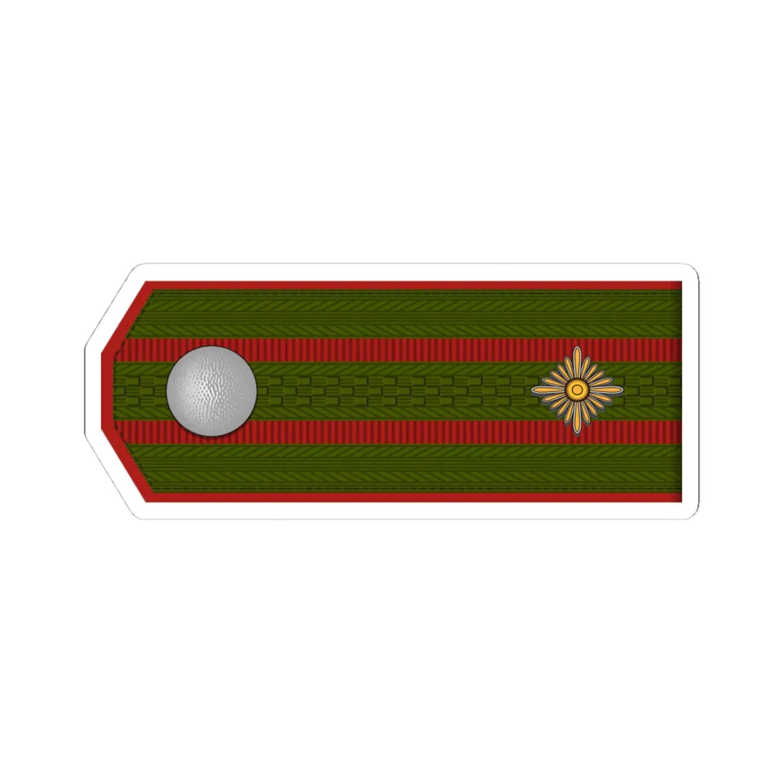 ROA Oberstleutnant h (Russia) (Military Rank) STICKER Vinyl Kiss-Cut Decal 4 Inch White - The Sticker Space