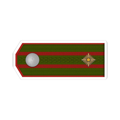 ROA Oberstleutnant h (Russia) (Military Rank) STICKER Vinyl Kiss-Cut Decal 4 Inch White - The Sticker Space