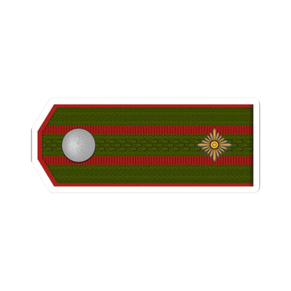 ROA Oberstleutnant h1 (Russia) (Military Rank) STICKER Vinyl Kiss-Cut Decal 2 Inch White - The Sticker Space