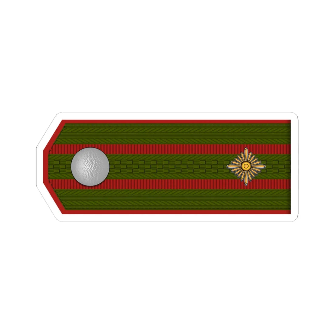 ROA Oberstleutnant h1 (Russia) (Military Rank) STICKER Vinyl Kiss-Cut Decal 3 Inch White - The Sticker Space