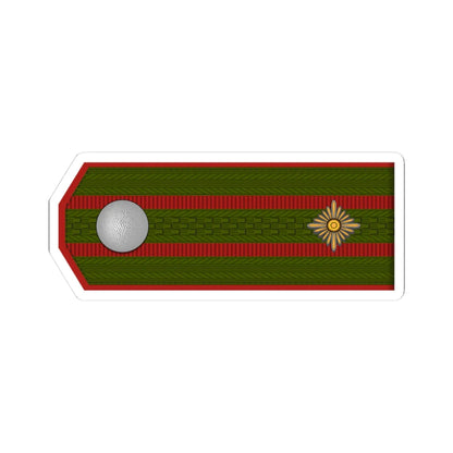 ROA Oberstleutnant h1 (Russia) (Military Rank) STICKER Vinyl Kiss-Cut Decal 3 Inch White - The Sticker Space