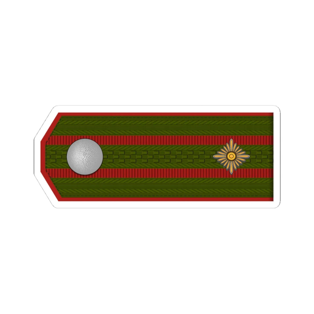 ROA Oberstleutnant h1 (Russia) (Military Rank) STICKER Vinyl Kiss-Cut Decal 4 Inch White - The Sticker Space