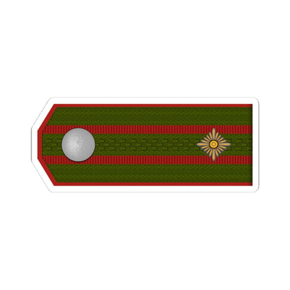 ROA Oberstleutnant h1 (Russia) (Military Rank) STICKER Vinyl Kiss-Cut Decal 4 Inch White - The Sticker Space