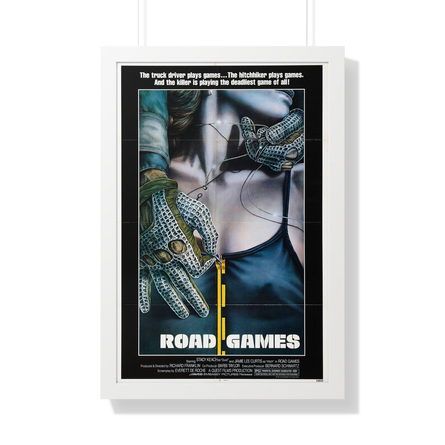 ROAD GAMES 1981 - Framed Movie Poster-20" x 30"-The Sticker Space