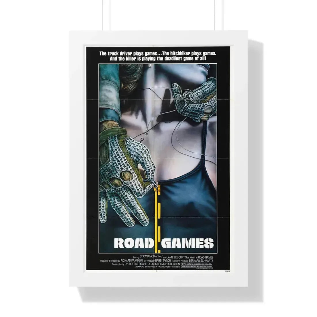 ROAD GAMES 1981 - Framed Movie Poster - The Sticker Space