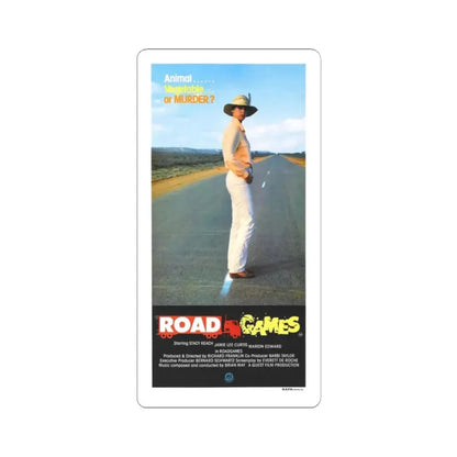 ROAD GAMES (2) 1981 Movie Poster - STICKER Vinyl Kiss-Cut Decal 2 Inch White - The Sticker Space