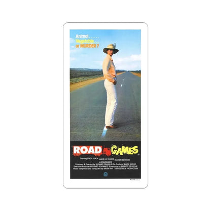 ROAD GAMES (2) 1981 Movie Poster - STICKER Vinyl Kiss-Cut Decal 4 Inch White - The Sticker Space