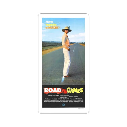ROAD GAMES (2) 1981 Movie Poster - STICKER Vinyl Kiss-Cut Decal 6 Inch White - The Sticker Space