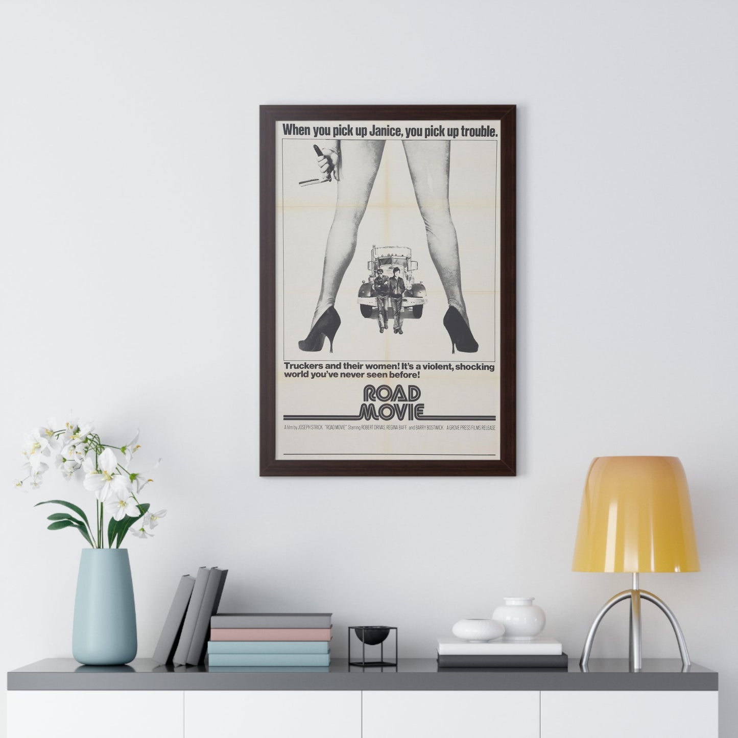 ROAD MOVIE 1973 - Framed Movie Poster-The Sticker Space