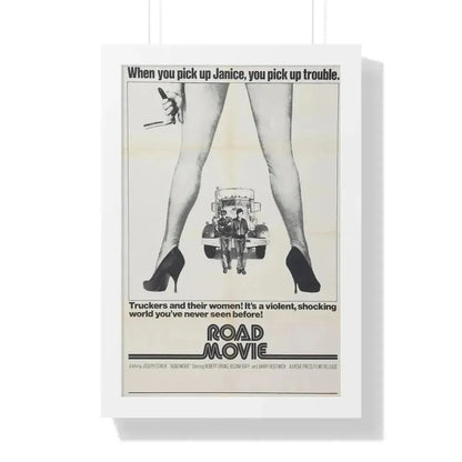 ROAD MOVIE 1973 - Framed Movie Poster 16″ x 24″ White - The Sticker Space