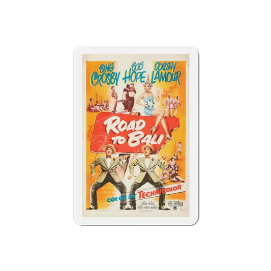 Road to Bali 1952 Movie Poster Refrigerator Magnet 2 Inch - The Sticker Space