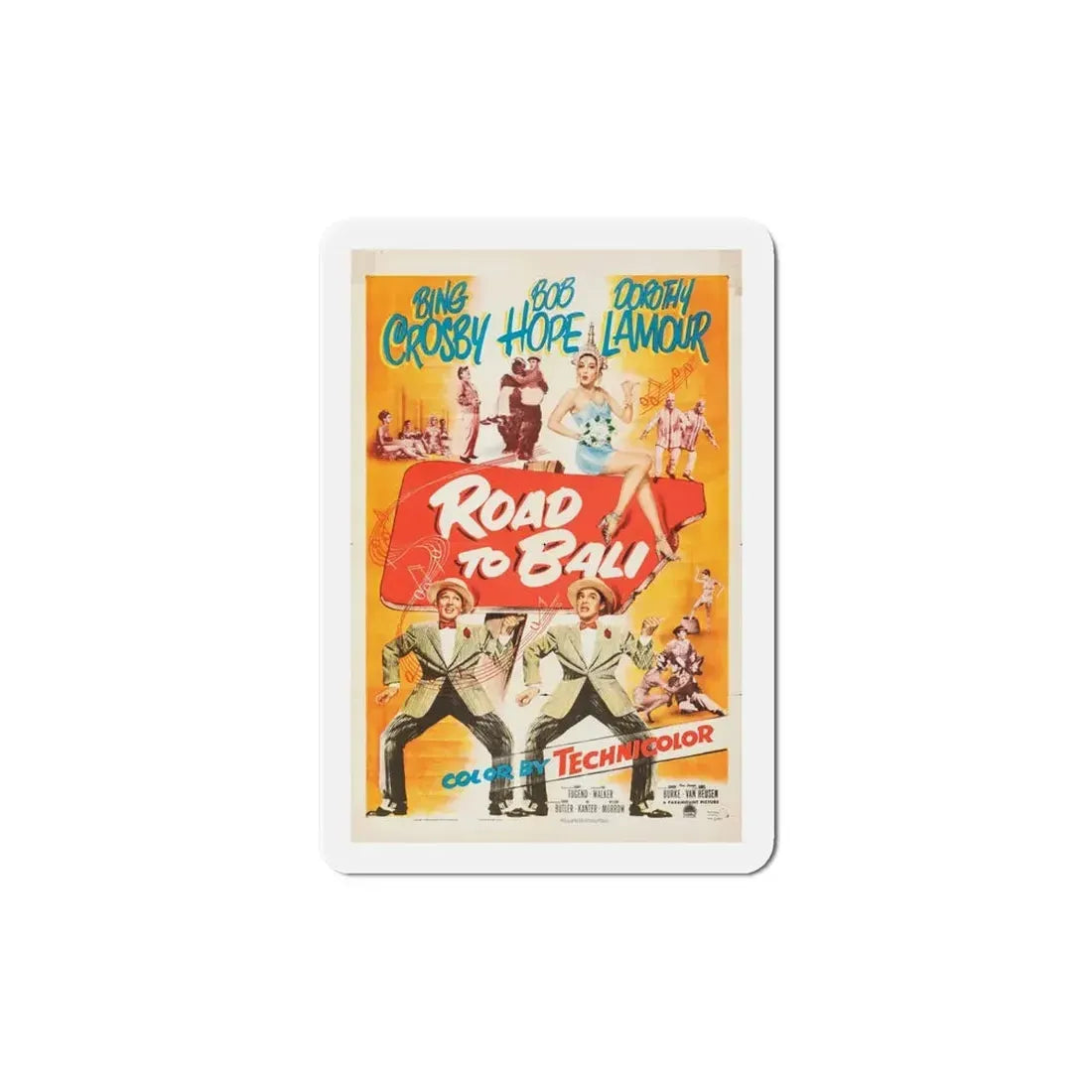 Road to Bali 1952 Movie Poster Refrigerator Magnet - The Sticker Space