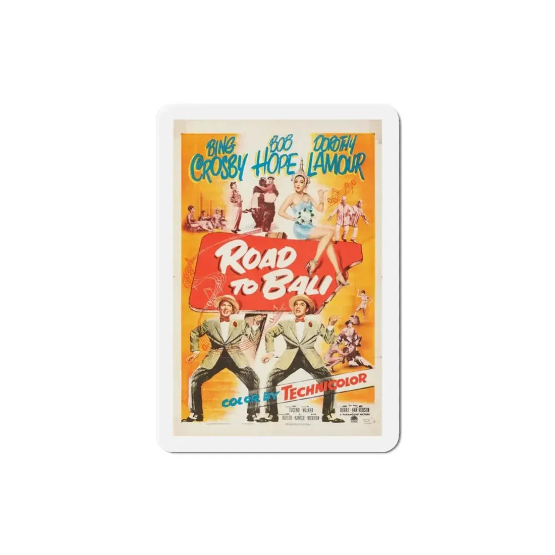 Road to Bali 1952 Movie Poster Refrigerator Magnet - The Sticker Space
