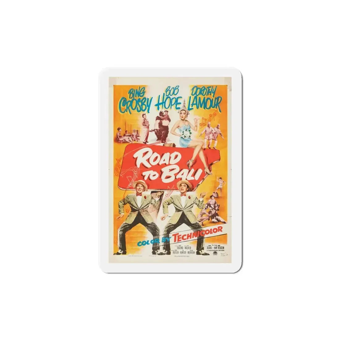 Road to Bali 1952 Movie Poster Refrigerator Magnet - The Sticker Space