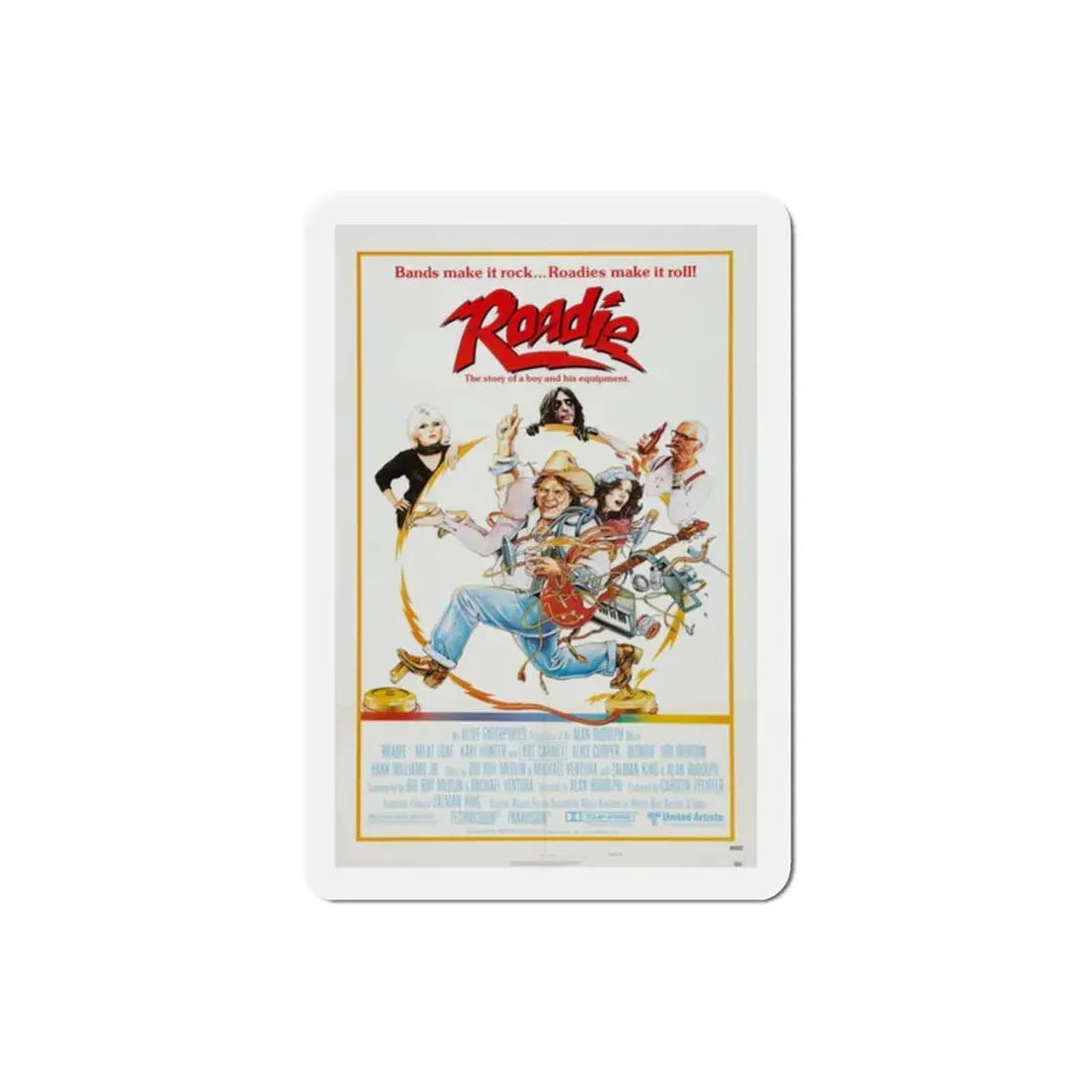 Roadie 1980 Movie Poster Refrigerator Magnet 2 Inch - The Sticker Space