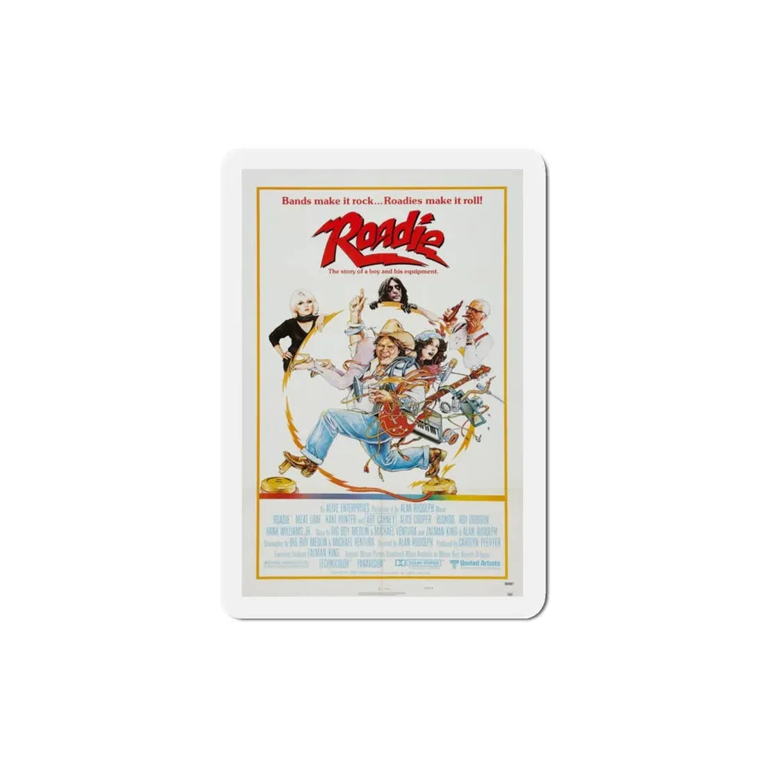 Roadie 1980 Movie Poster Refrigerator Magnet - The Sticker Space