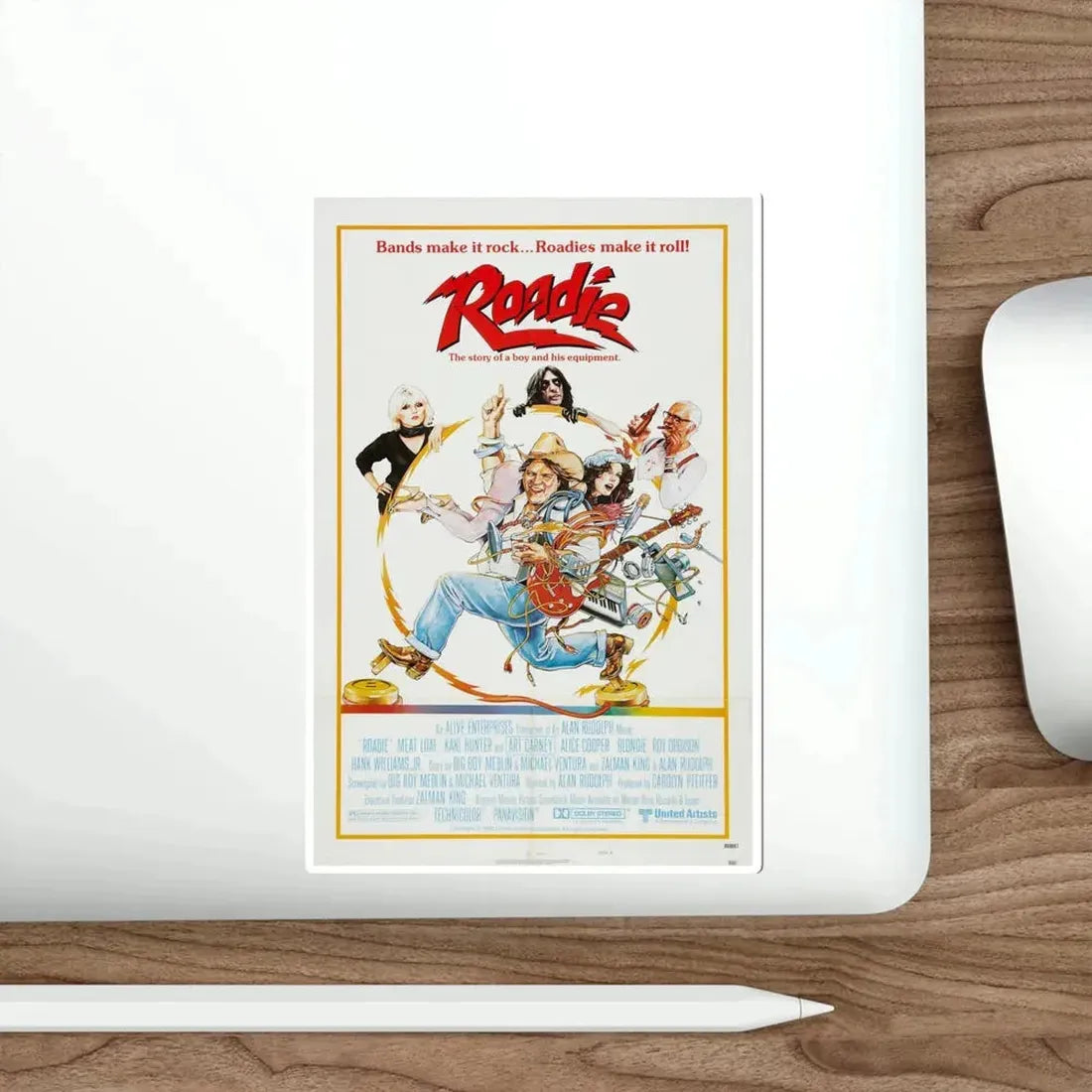 Roadie 1980 Movie Poster STICKER Vinyl Die-Cut Decal - The Sticker Space