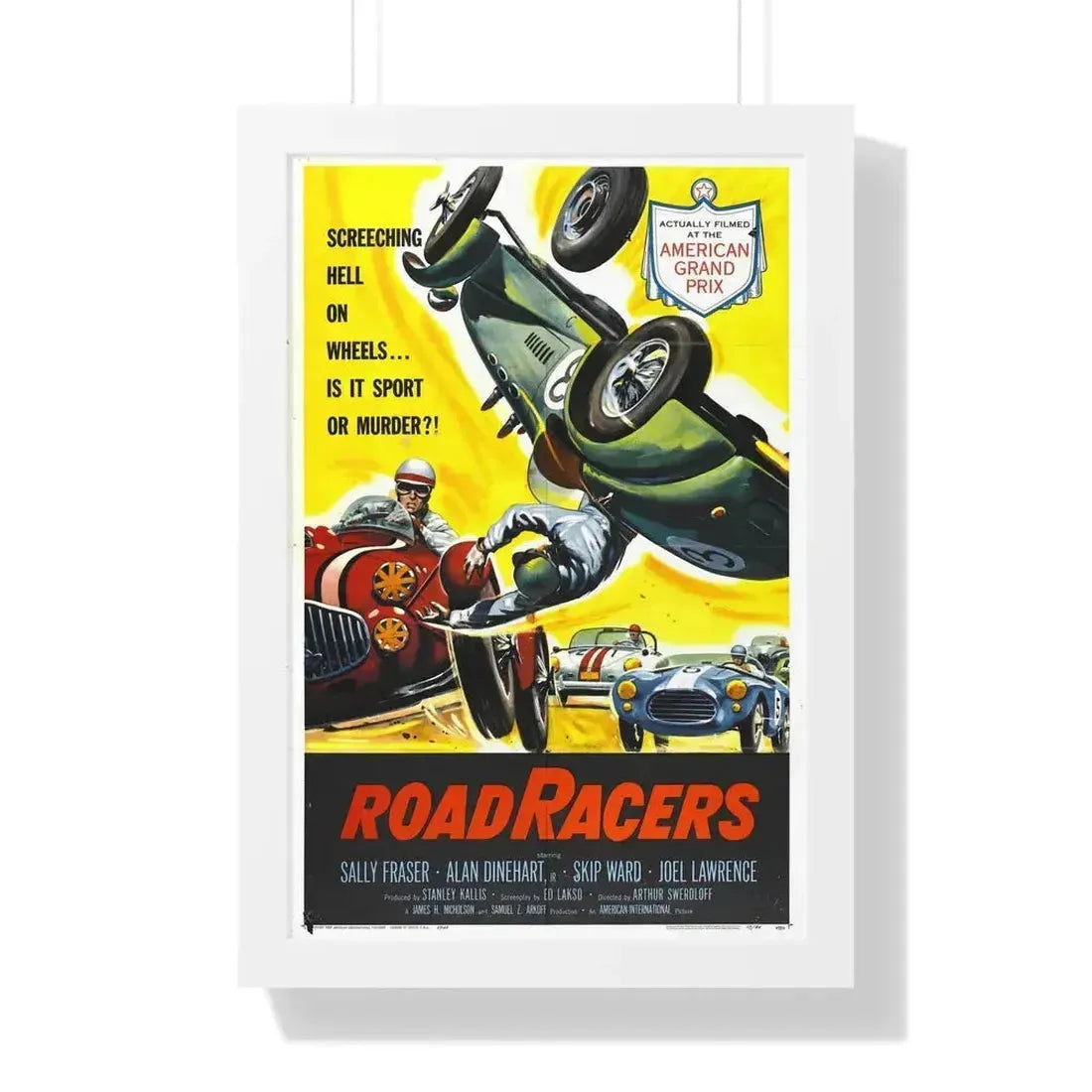 ROADRACERS 1959 - Framed Movie Poster 16″ x 24″ White - The Sticker Space