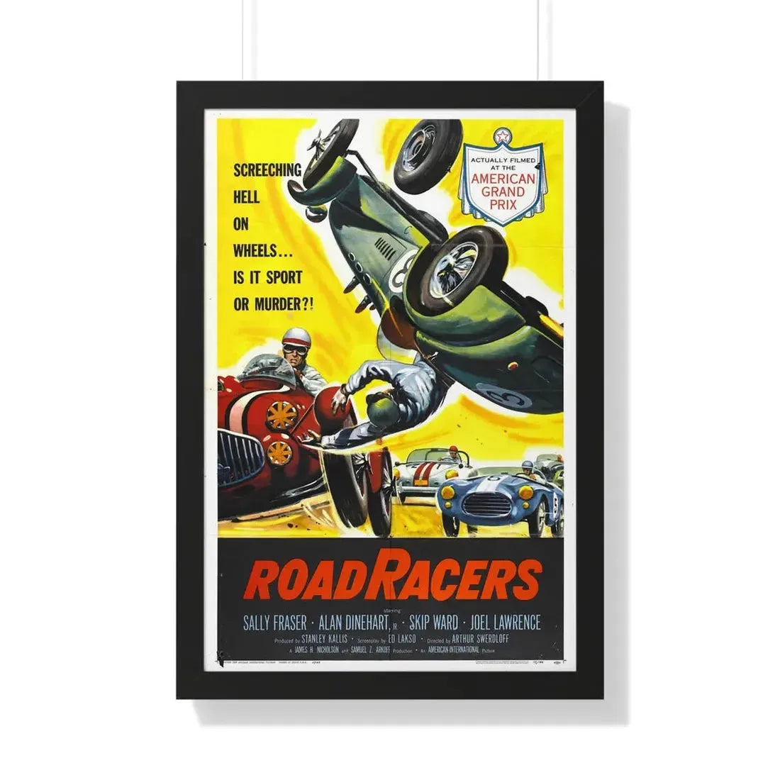 ROADRACERS 1959 - Framed Movie Poster - The Sticker Space