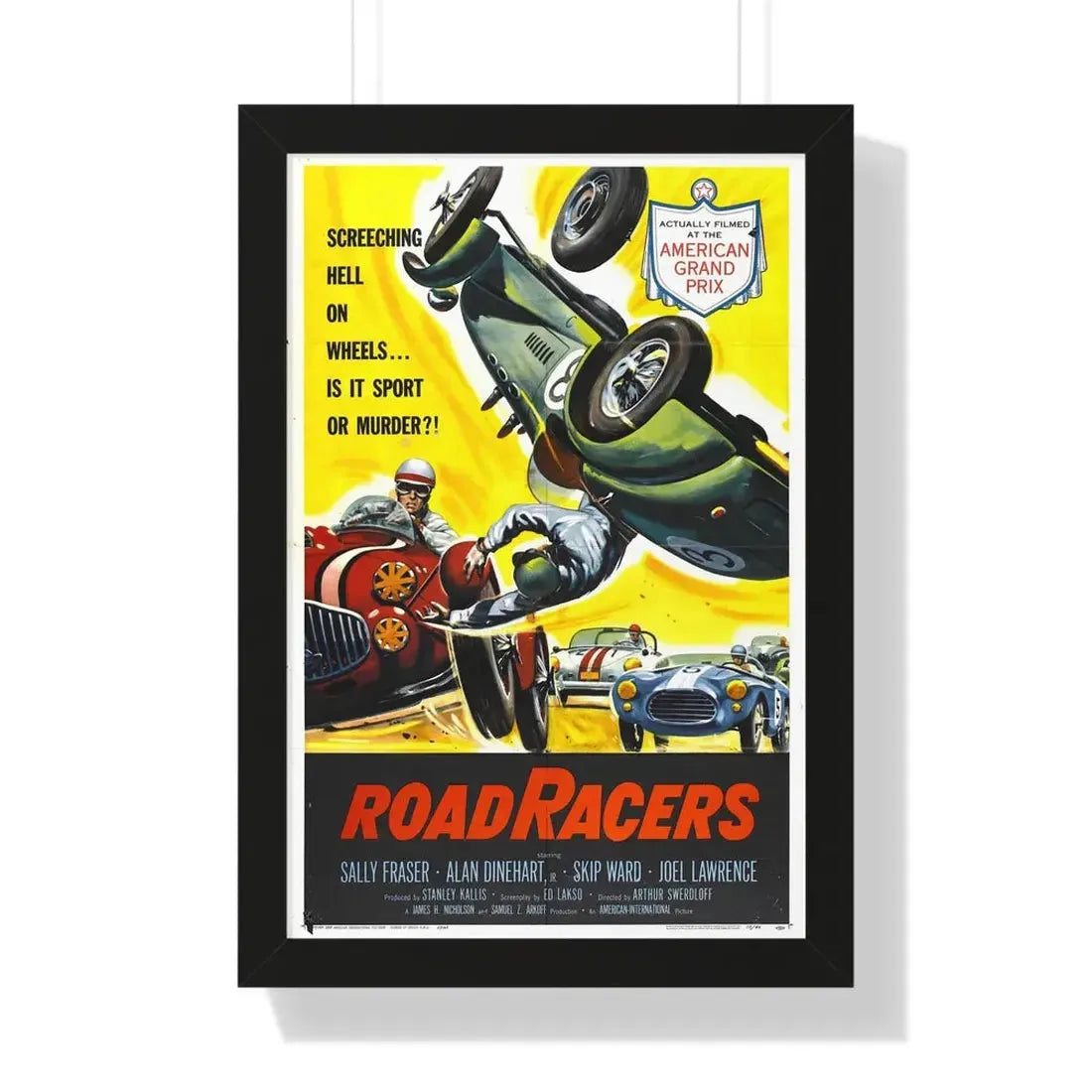 ROADRACERS 1959 - Framed Movie Poster - The Sticker Space