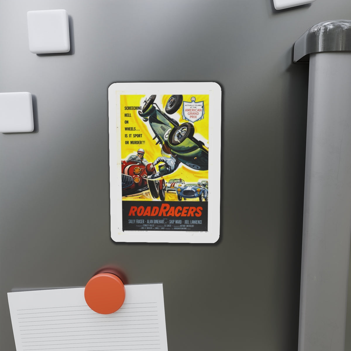 ROADRACERS 1959 Movie Poster - Refrigerator Magnet-The Sticker Space