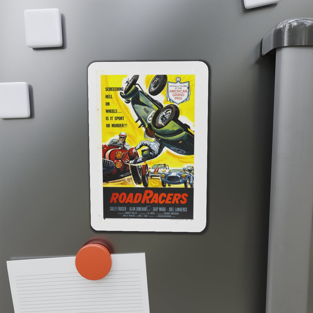 ROADRACERS 1959 Movie Poster - Refrigerator Magnet-The Sticker Space