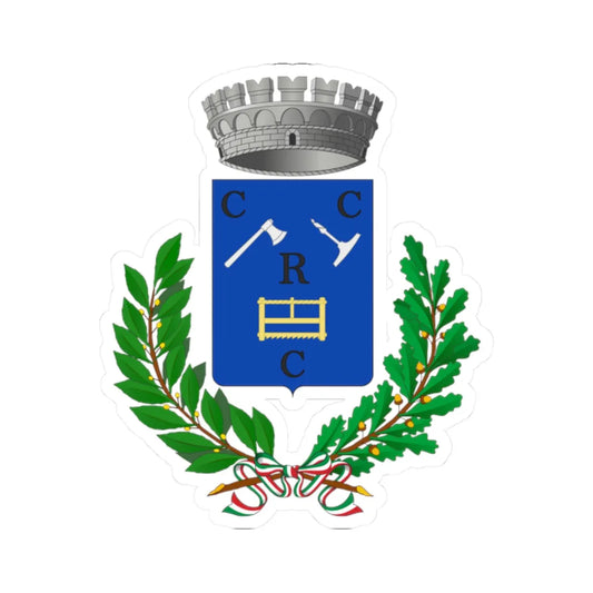 Roana-Stemma (Italy) (Coat of Arms) STICKER Vinyl Kiss-Cut Decal 2 Inch White - The Sticker Space