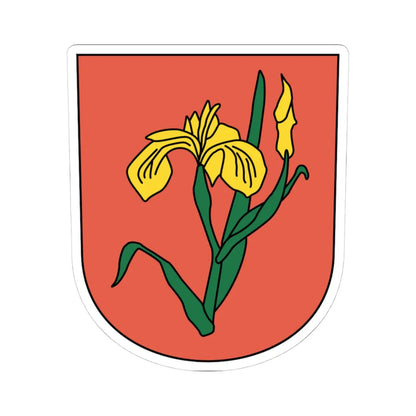 Robenhausen coat of arms (Switzerland) (Coat of Arms) STICKER Vinyl Kiss-Cut Decal 4 Inch White - The Sticker Space