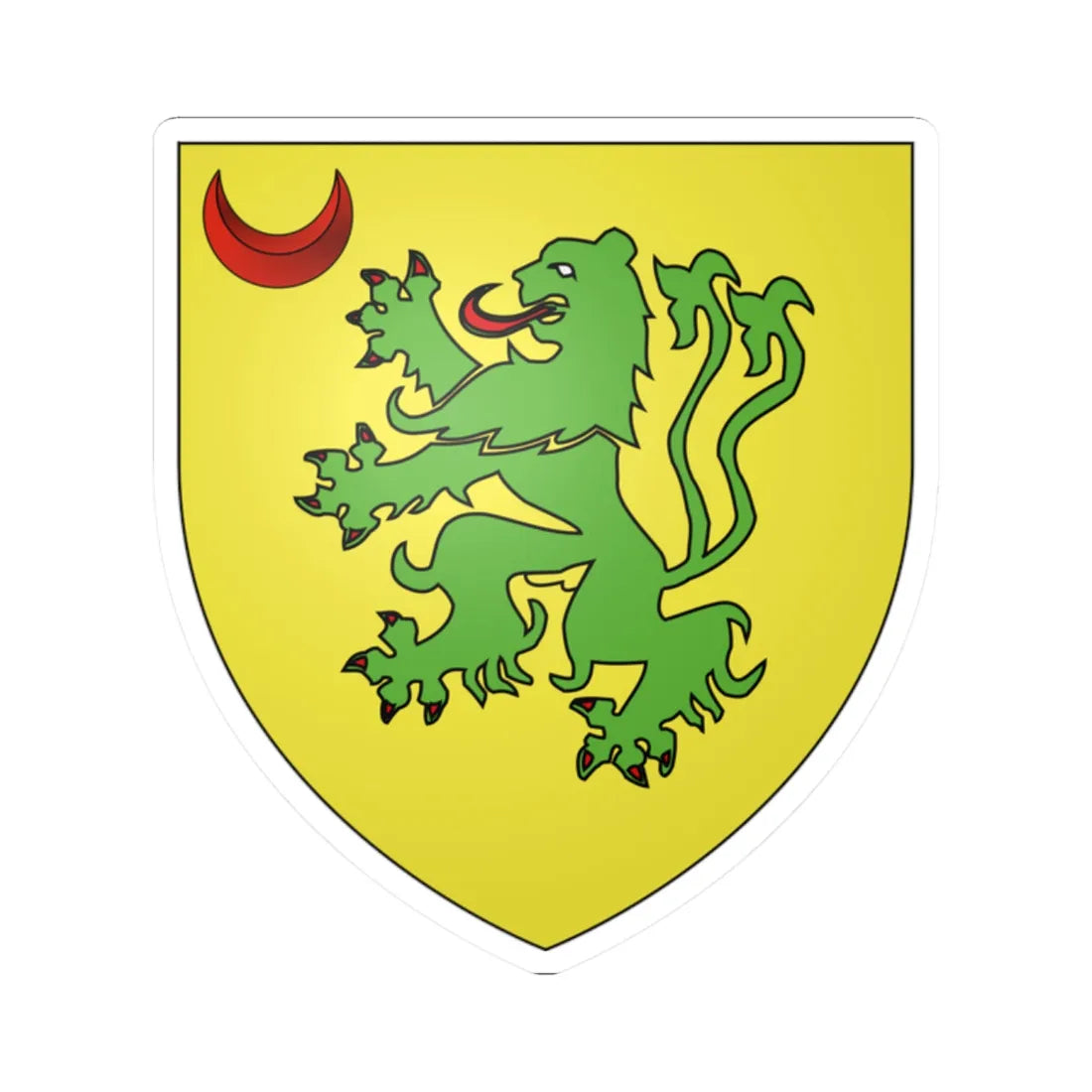 Robert Dudley (England) (Coat of Arms) STICKER Vinyl Kiss-Cut Decal 2 Inch White - The Sticker Space