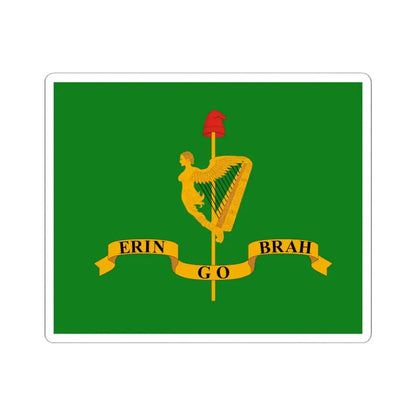 Robert Emmet flag (Ireland) STICKER Vinyl Kiss-Cut Decal 4 Inch White - The Sticker Space