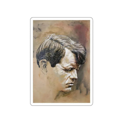 Robert F. Kennedy, 1968 (Magazine Illustration) STICKER Vinyl Die-Cut Decal White Die-Cut 5 Inch - The Sticker Space