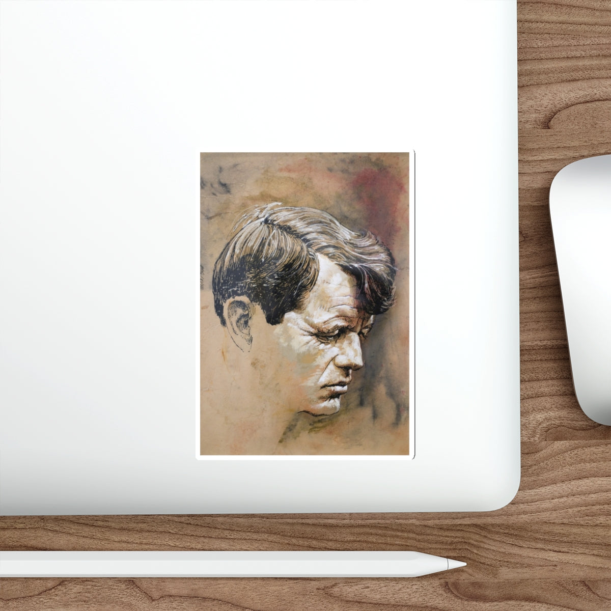 Robert F. Kennedy, 1968 (Magazine Illustration) STICKER Vinyl Die-Cut Decal-The Sticker Space