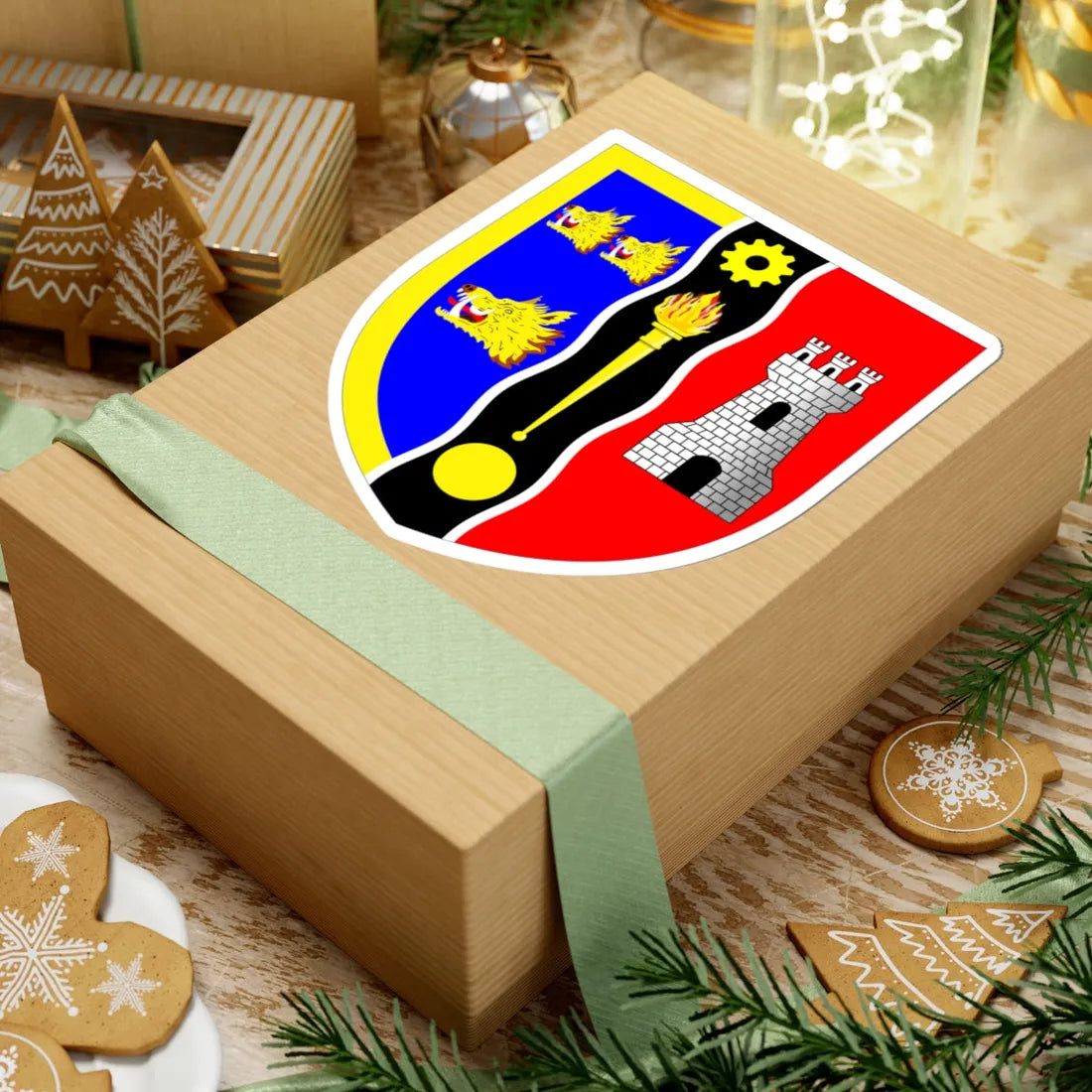 Robert Gordon University arms (Scotland) (Coat of Arms) STICKER Vinyl Kiss-Cut Decal - The Sticker Space