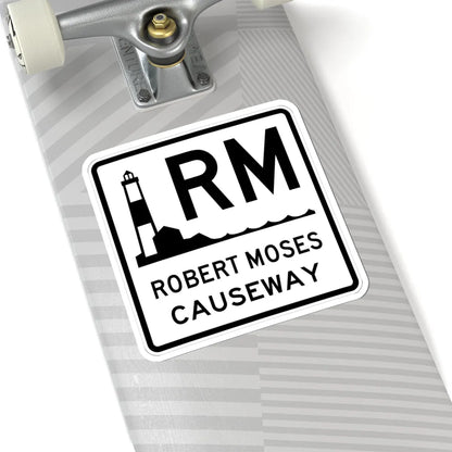 Robert Moses Cswy Shield (New York) (Road Sign) STICKER Vinyl Kiss-Cut Decal - The Sticker Space