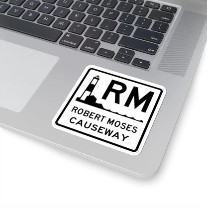 Robert Moses Cswy Shield (New York) (Road Sign) STICKER Vinyl Kiss-Cut Decal - The Sticker Space