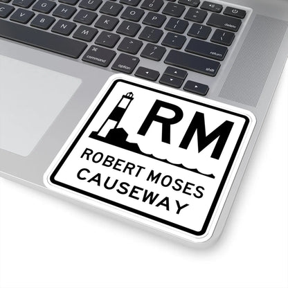 Robert Moses Cswy Shield (New York) (Road Sign) STICKER Vinyl Kiss-Cut Decal - The Sticker Space