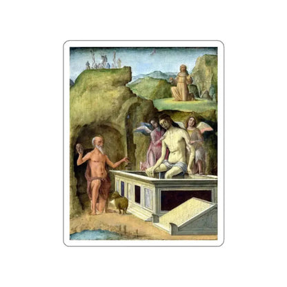 ROBERTI, Ercole de' - The Dead Christ (Artwork) STICKER Vinyl Die-Cut Decal White Die-Cut 3 Inch - The Sticker Space