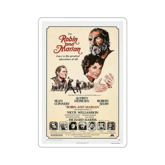 Robin and Marian 1976 Movie Poster STICKER Vinyl Die-Cut Decal 6 Inch - The Sticker Space