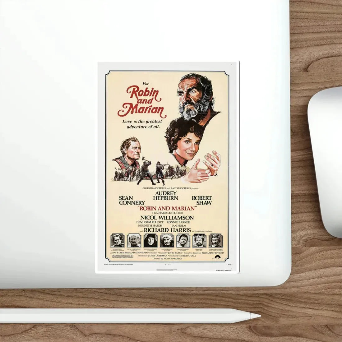 Robin and Marian 1976 Movie Poster STICKER Vinyl Die-Cut Decal - The Sticker Space