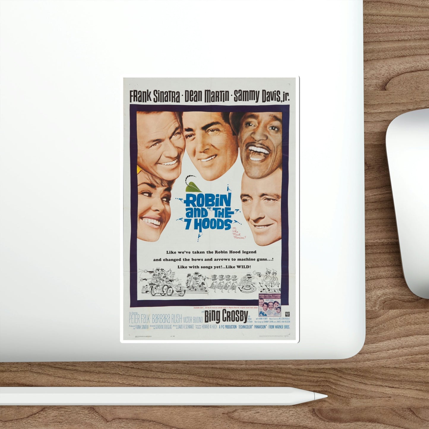 Robin and the 7 Hoods 1964 Movie Poster STICKER Vinyl Die-Cut Decal-The Sticker Space