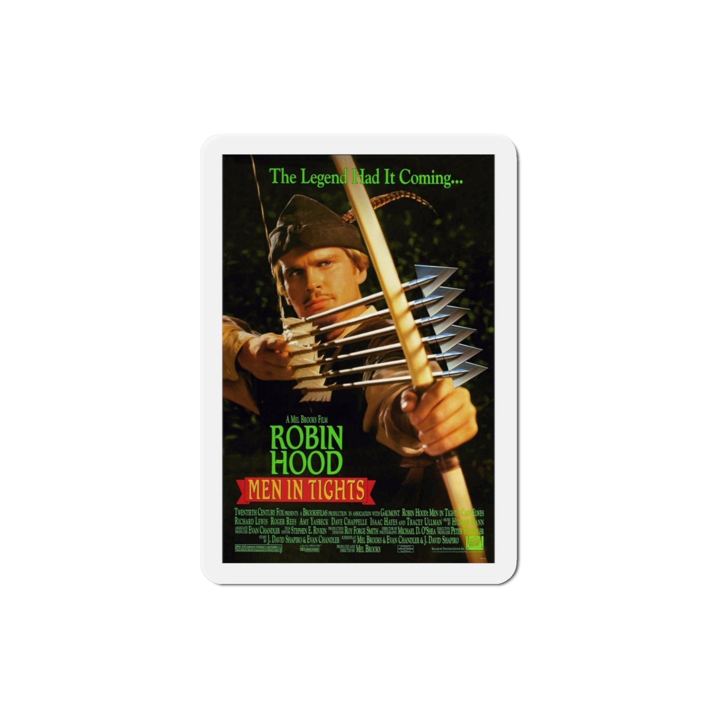 Robin Hood Men in Tights 1993 Movie Poster Die-Cut Magnet-3" x 3"-The Sticker Space