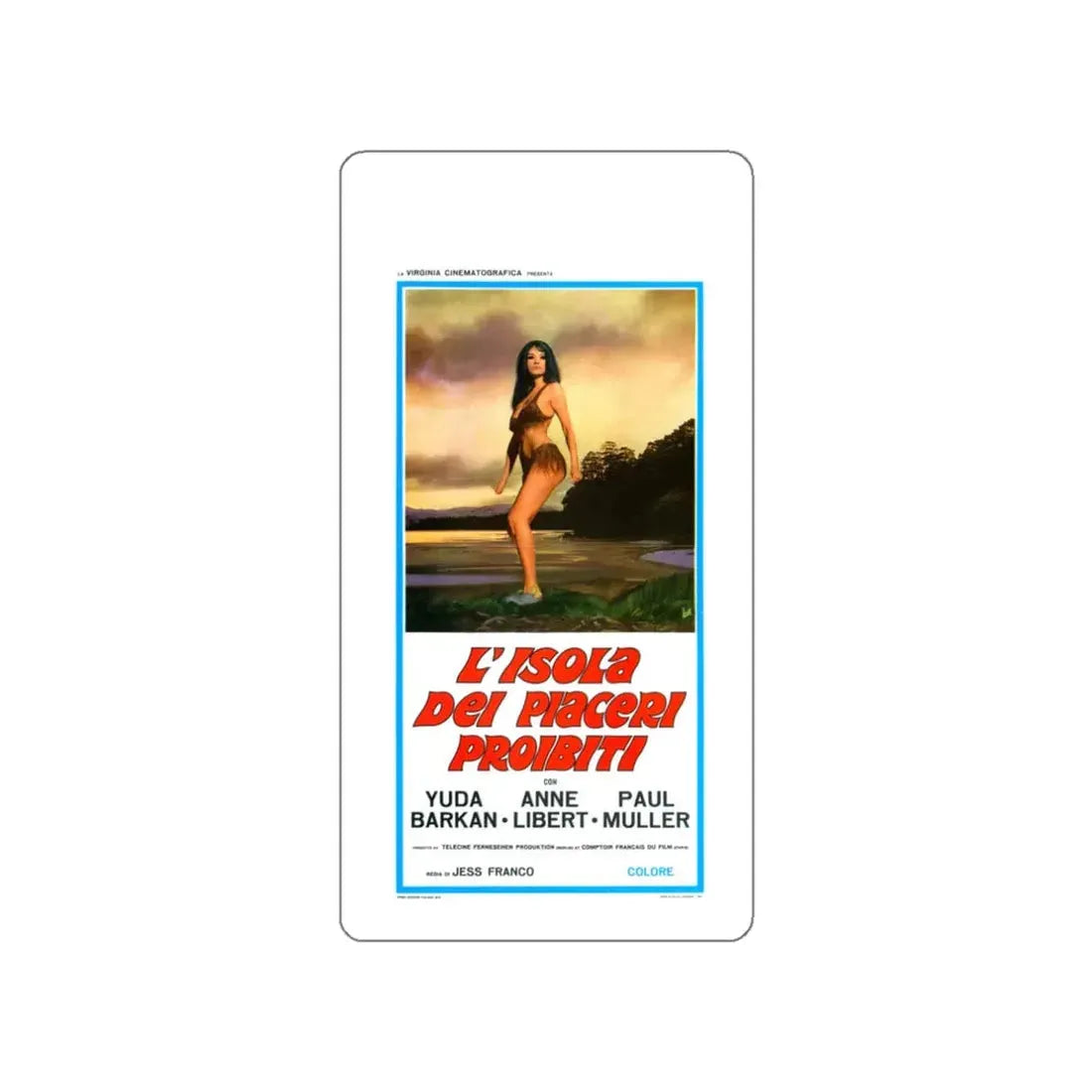 ROBINSON AND HIS TEMPESTUOUS SLAVES 1972 Movie Poster STICKER Vinyl Die-Cut Decal - The Sticker Space