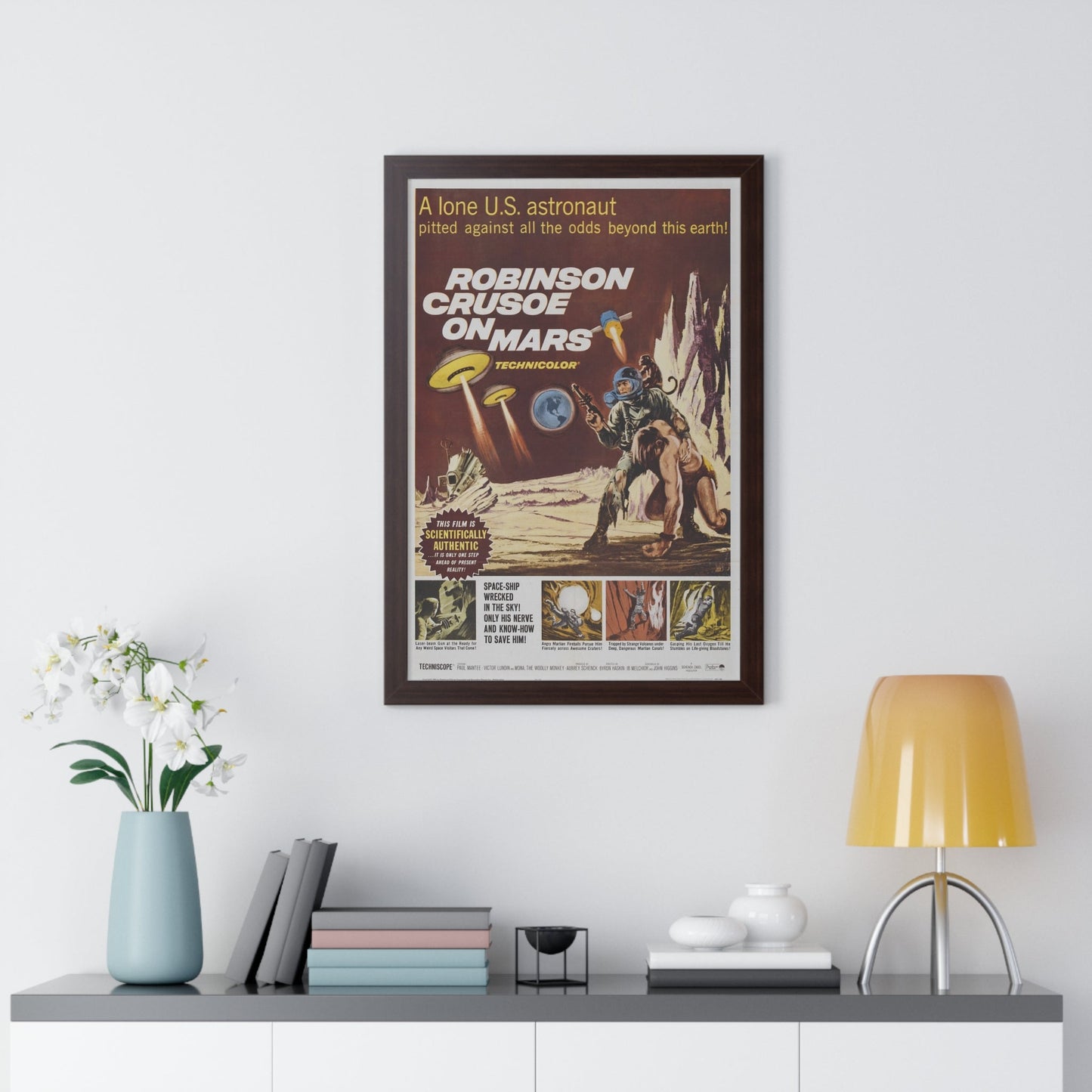 ROBINSON CRUSOE ON MARS 1964 - Framed Movie Poster-The Sticker Space