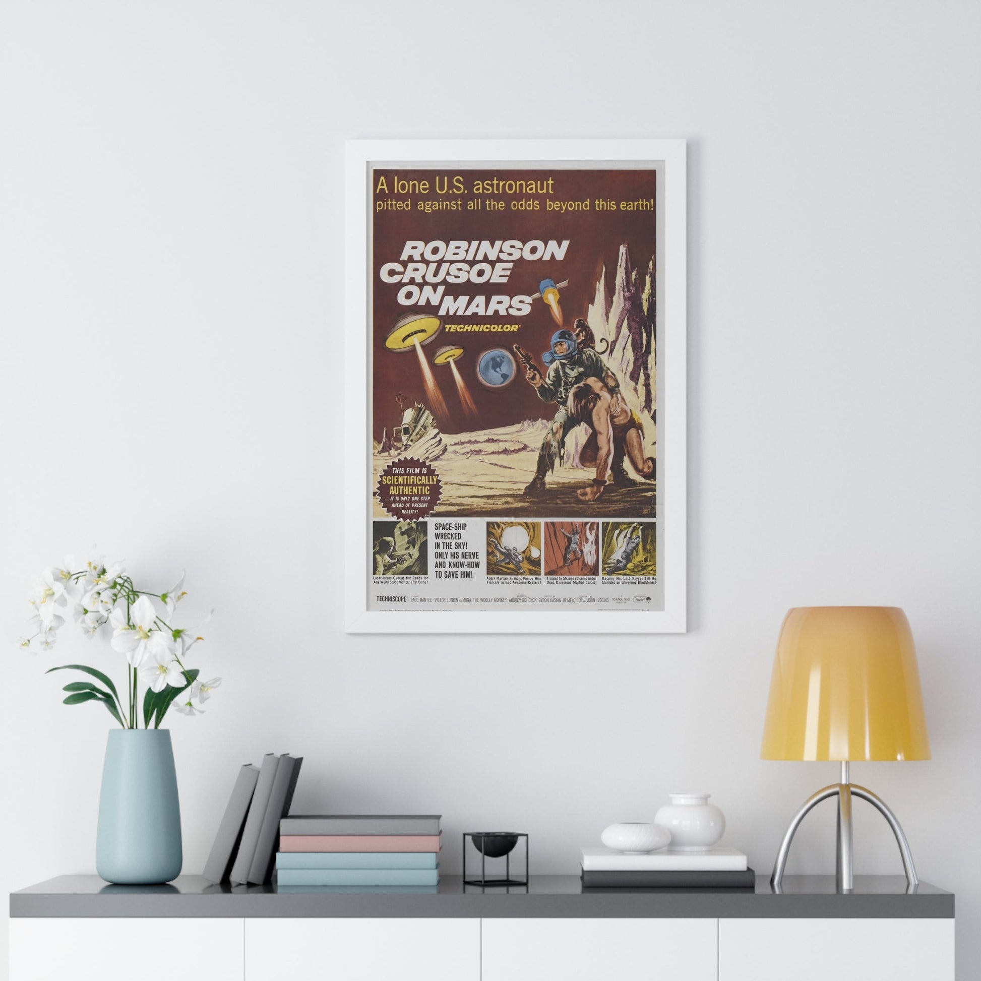 ROBINSON CRUSOE ON MARS 1964 - Framed Movie Poster-The Sticker Space