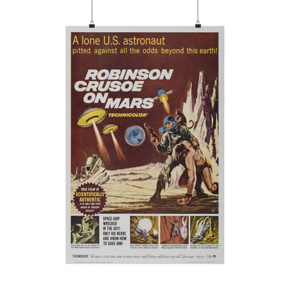 ROBINSON CRUSOE ON MARS 1964 - Paper Movie Poster-20″ x 30″-The Sticker Space