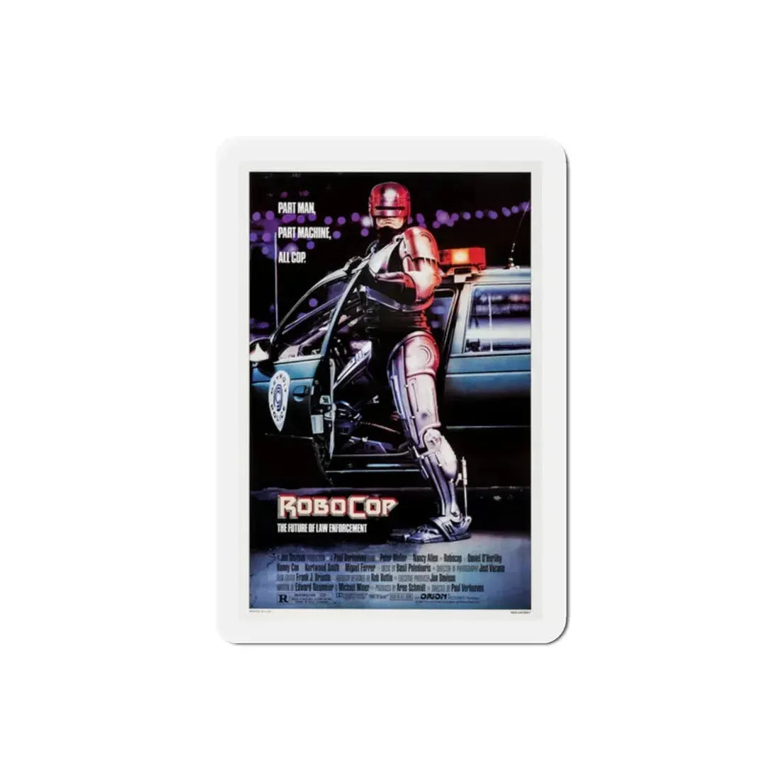 RoboCop 1987 Movie Poster Refrigerator Magnet 2 Inch - The Sticker Space