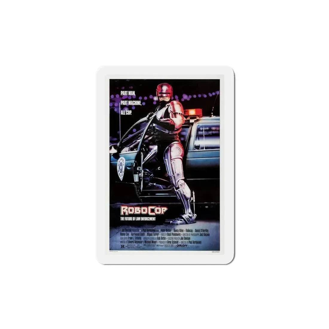 RoboCop 1987 Movie Poster Refrigerator Magnet 4 Inch - The Sticker Space