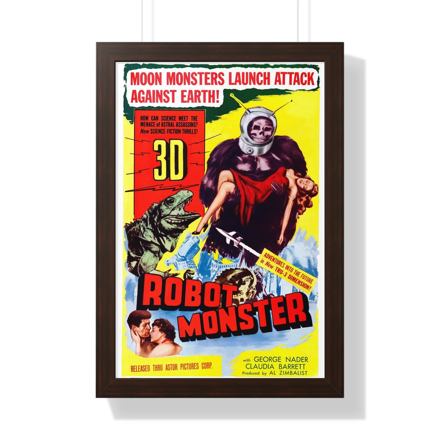 ROBOT MONSTER (2) 1953 - Framed Movie Poster-16″ x 24″-The Sticker Space