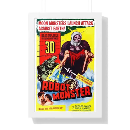 ROBOT MONSTER (2) 1953 - Framed Movie Poster 16″ x 24″ White - The Sticker Space
