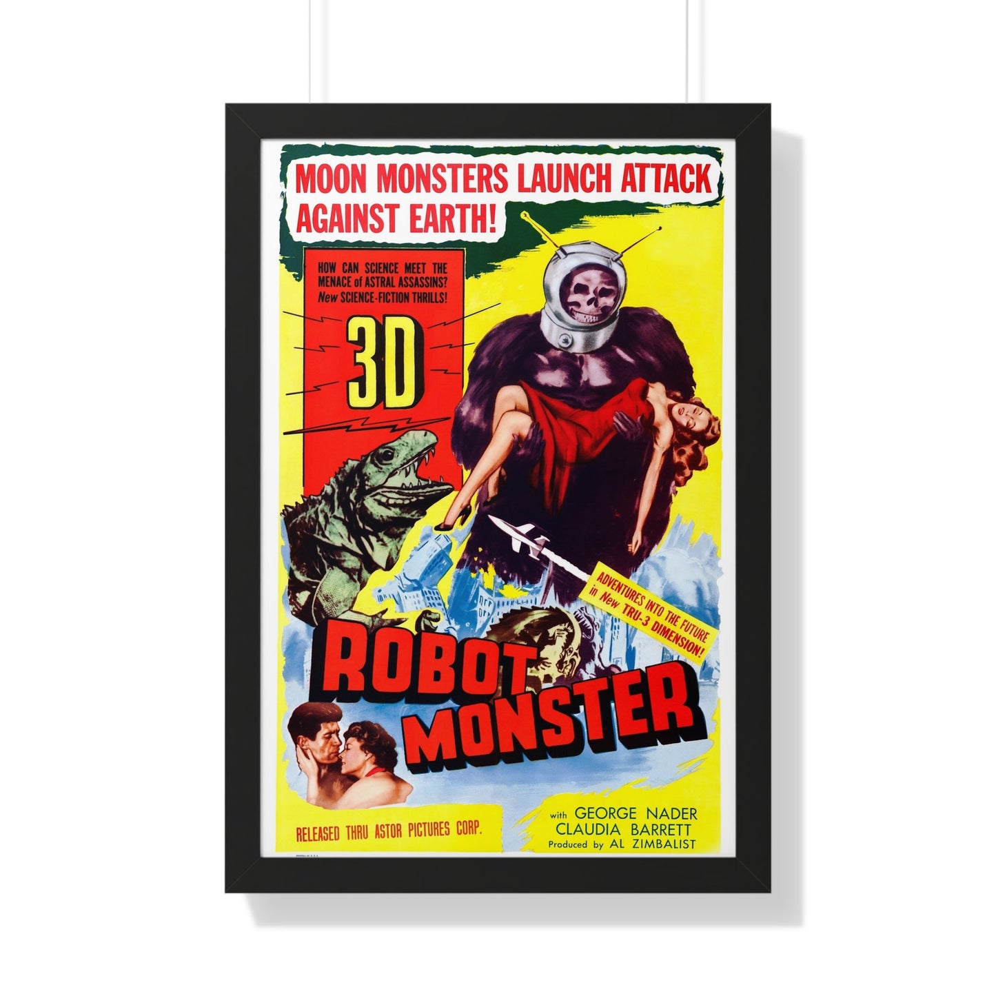 ROBOT MONSTER (2) 1953 - Framed Movie Poster-20" x 30"-The Sticker Space